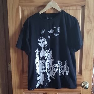 ROMWE Black Corpse Bride Graphic Tee